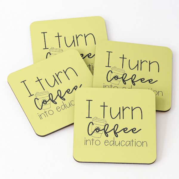 Item preview, I Turn Coffee into Education: Fun Teacher Shirt designed and sold by PlayfulPursuits.