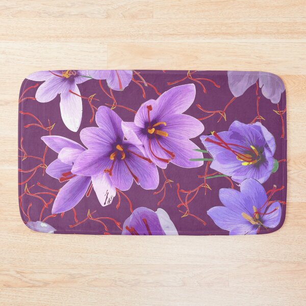 Item preview, Saffron flowers - Color variation: Violet Iris designed and sold by Eejee-SK.