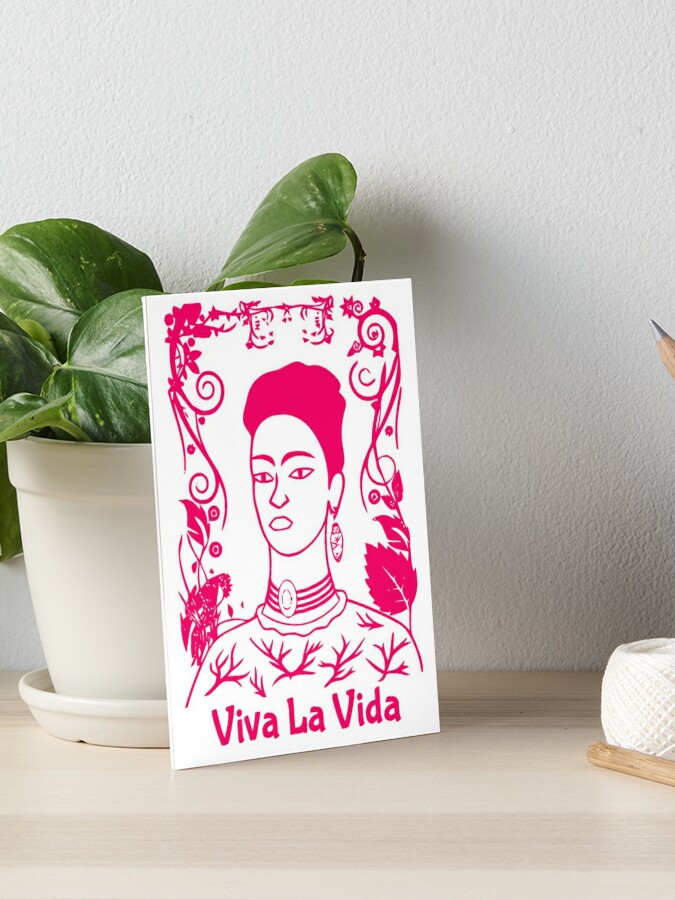 Frida Kahlo Viva La Vida | Art Board Print