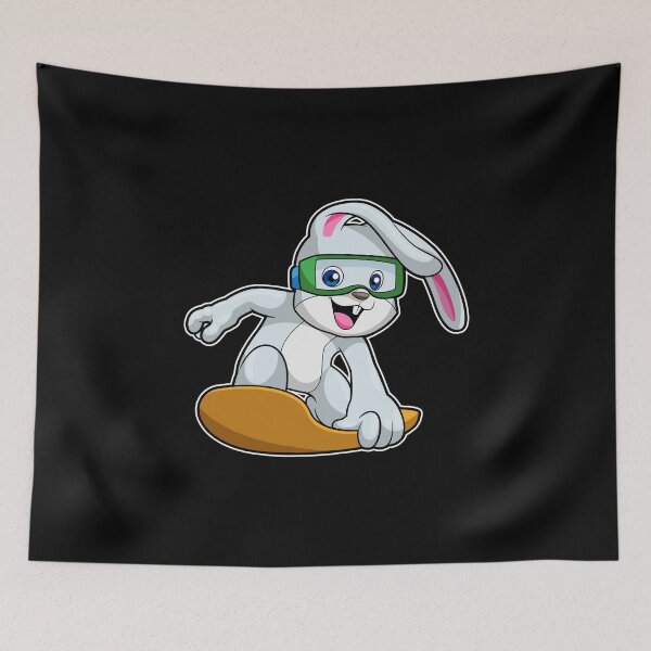 Item preview, Bunny as Snowboarder with Snowboard designed and sold by Snabdesign84.