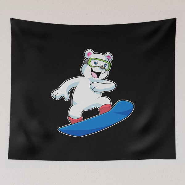 Item preview, Polar bear Snowboarder Snowboard designed and sold by Snabdesign84.