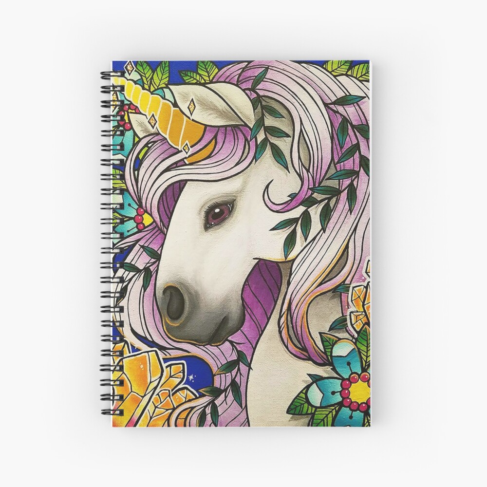 "Magical Unicorn" Spiral Notebook by InfiniteArtwork Redbubble