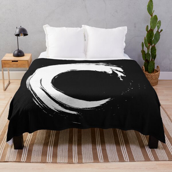 Item preview, Minimalist Black and White Enso Circle Design Abstract designed and sold by NancyMerkle.