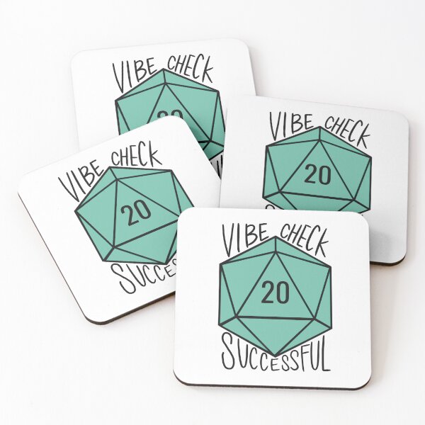 Item preview, Vibe Check Successful D20 designed and sold by ladystromas.