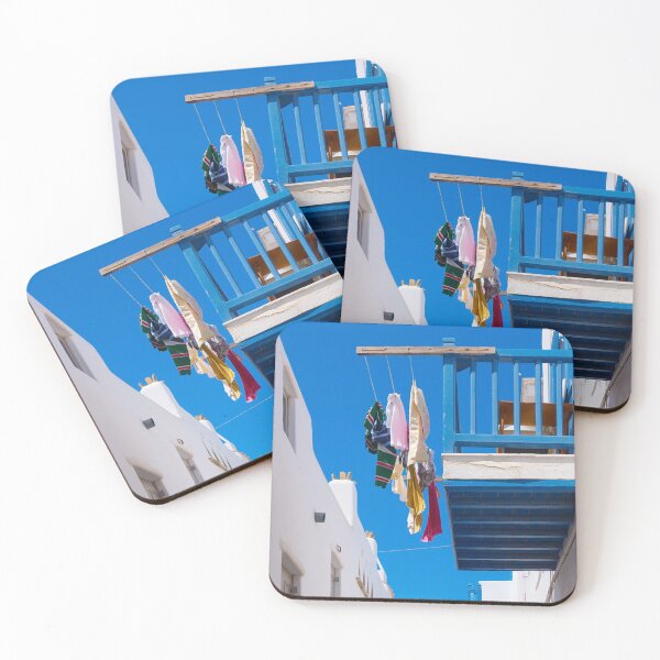 Item preview, Balcony with airing clothes in Mykonos designed and sold by vuelo.