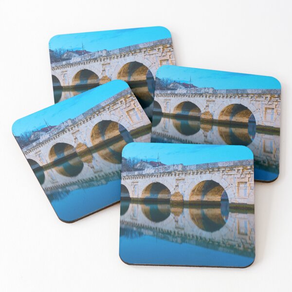 Item preview, Bridge of Tiberius in Rimini and its reflection - Landscape designed and sold by vuelo.