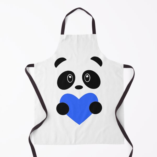 Artikelvorschau, Blue Heart Panda #86 - 1000Pandas von Amanda Roos entworfen und verkauft von Amanda Roos.