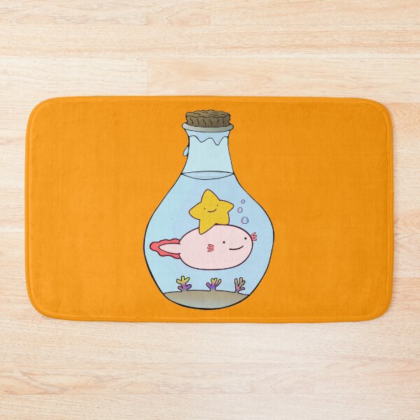 Item preview, Fat Baby Leucistic Axolotl And Star In A Bottle designed and sold by lazarosdesign.