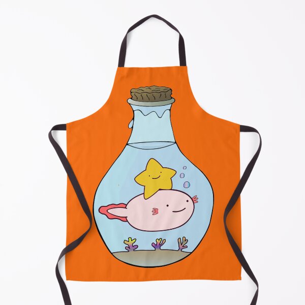 Item preview, Fat Baby Leucistic Axolotl And Star In A Bottle designed and sold by lazarosdesign.
