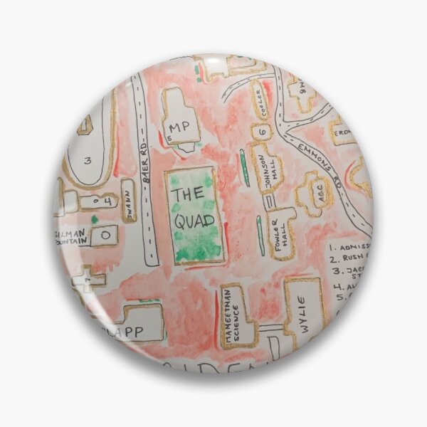 Item preview, Occidental College Map designed and sold by Chloe Lindner.
