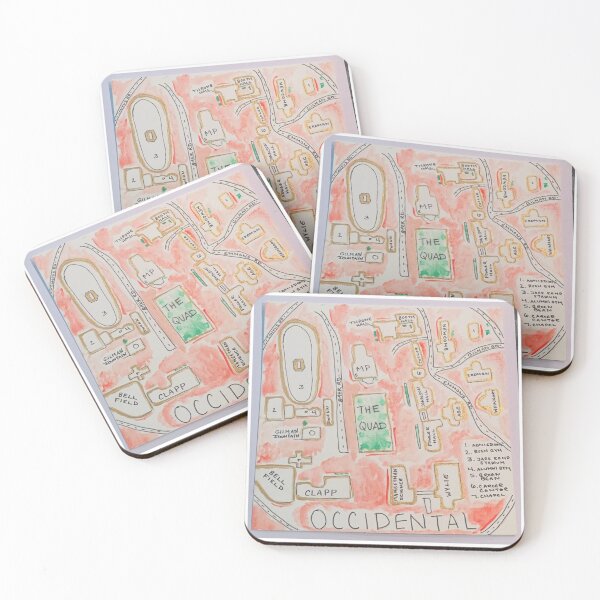 Item preview, Occidental College Map designed and sold by Chloe Lindner.