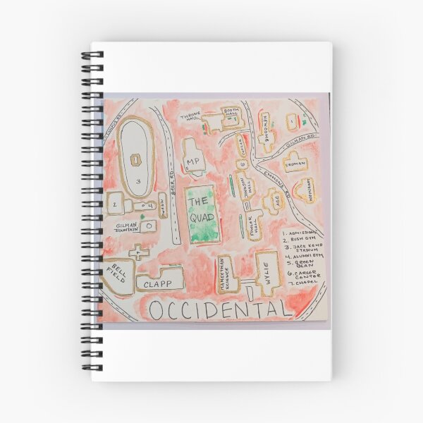 Item preview, Mapa de Occidental College designed and sold by Chloe Lindner.
