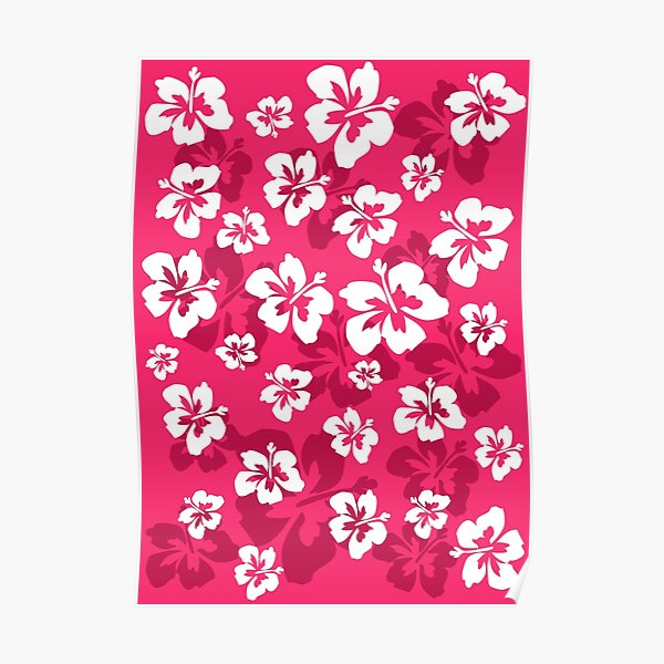 Coconut girl aesthetic hawaii pattern merch Poster