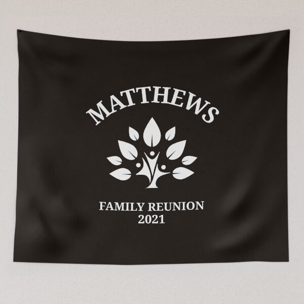 Item preview, Matthews Family Reunion 2021 Art in White designed and sold by KarisCanvasShop.