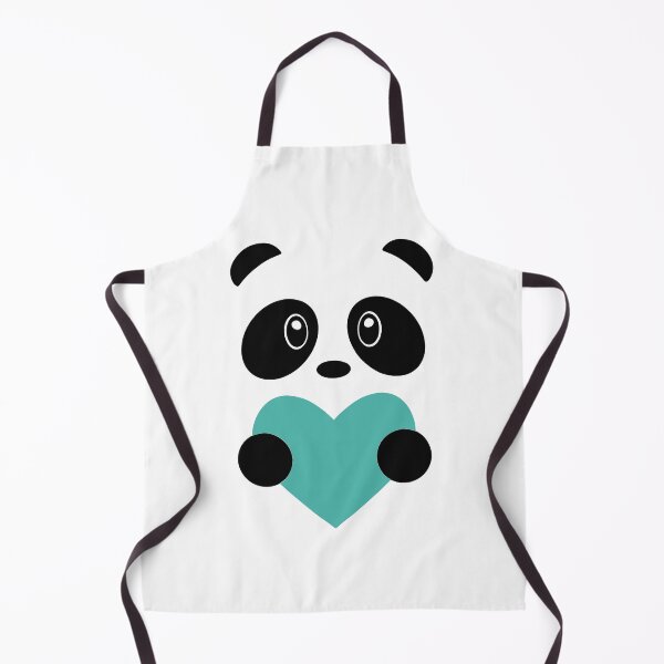Artikelvorschau, Teal Heart Panda #86 - 1000Pandas von Amanda Roos entworfen und verkauft von Amanda Roos.