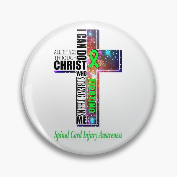 Item preview, I Can Do All Things Through Christ Spinal Cord Injury Awareness designed and sold by Brad-FI.