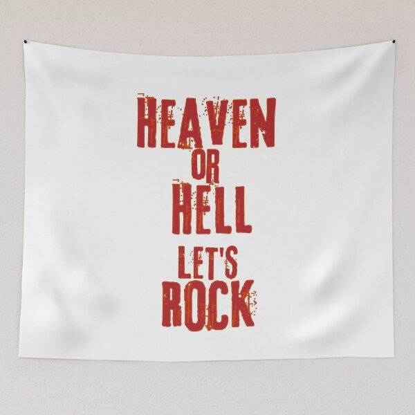 Item preview,  Heaven or Hell Let's Rock white designed and sold by AnimeWorld8.