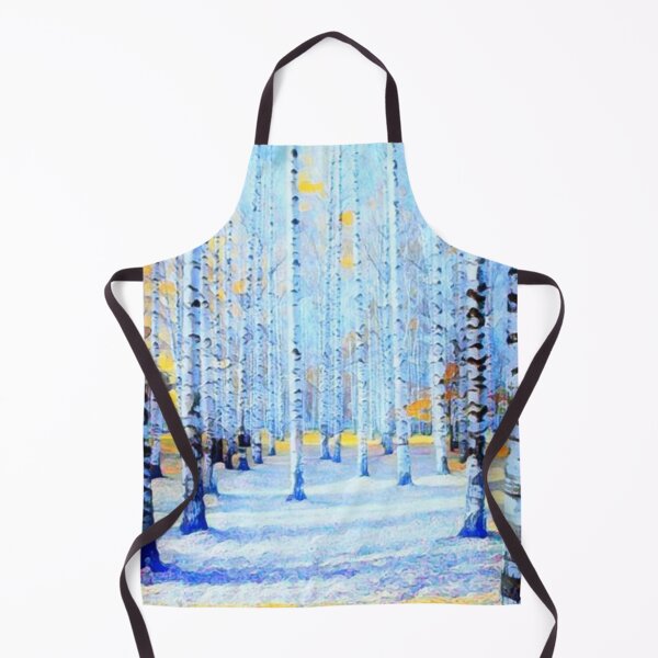 Item preview, The Birches Forest Winter Aesthetic Snowy Watercolor Landscape designed and sold by Vintage Mag.