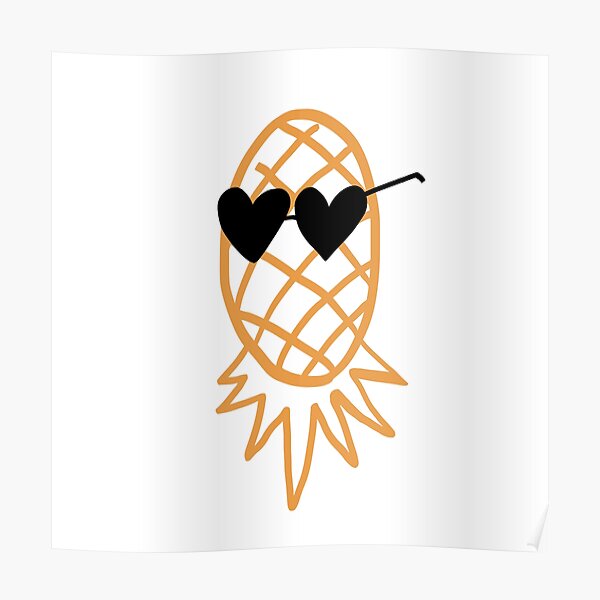 Swinging Lifestyle Pineapple Upside Down Poster