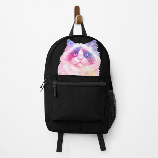 Item preview, Cute Ragdoll Cat Lover Portrait Watercolor designed and sold by alaechamlal.