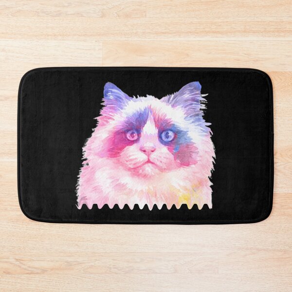 Item preview, Cute Ragdoll Cat Lover Portrait Watercolor designed and sold by alaechamlal.