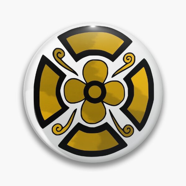 Item preview,  Flower shield (yellow tie dye)  designed and sold by Encie-Designs.