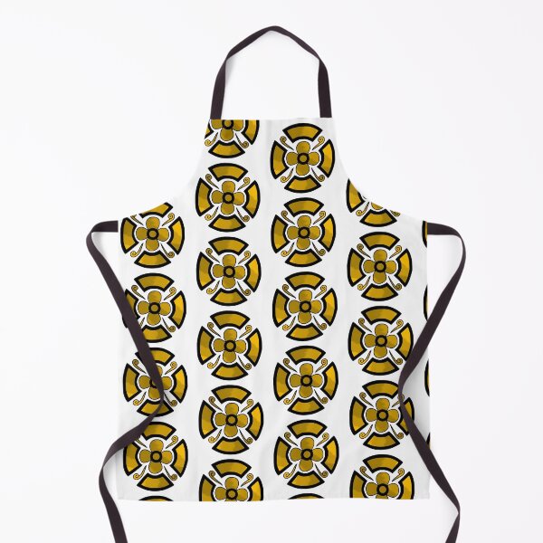 Item preview, Flower shield (yellow tie dye) designed and sold by Encie-Designs.