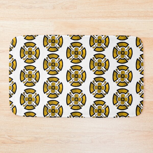 Item preview,  Flower shield (yellow tie dye)  designed and sold by Encie-Designs.