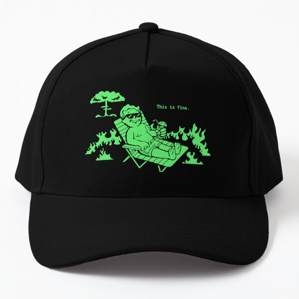 Fallout Vault Boy This is Fine Baseball Cap