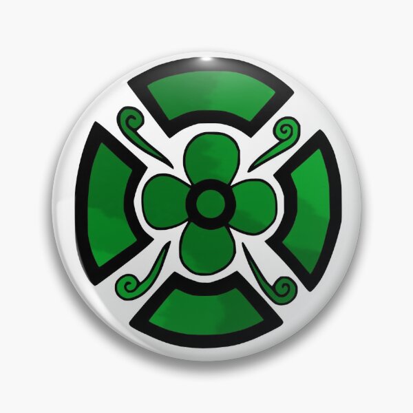 Item preview, Flower shield (Green tie dye)  designed and sold by Encie-Designs.