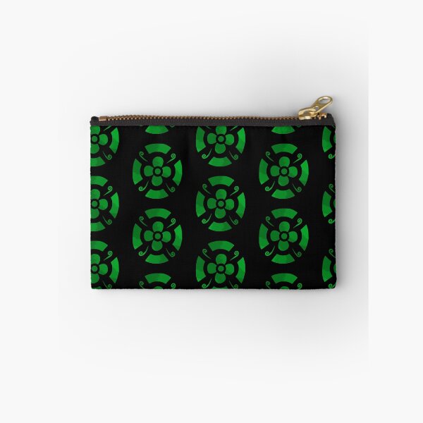 Item preview, Flower shield (Green tie dye on black)  designed and sold by Encie-Designs.