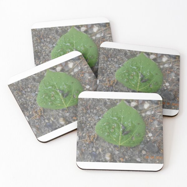 Item preview, leaf with water droplets designed and sold by SamiC06.