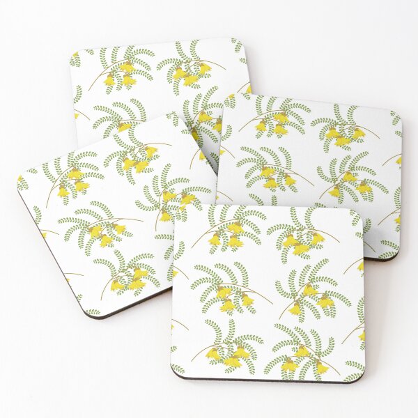 Item preview, New Zealand Kowhai Flower White designed and sold by Rebeccatiana.nz.