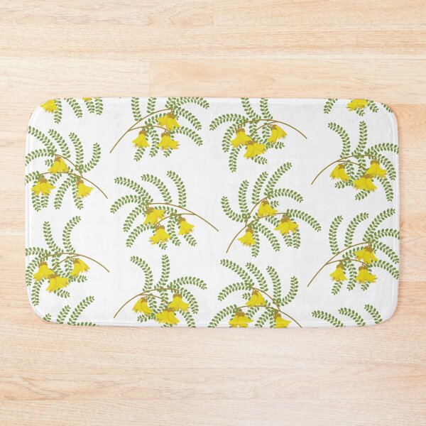 Item preview, New Zealand Kowhai Flower White designed and sold by Rebeccatiana.nz.