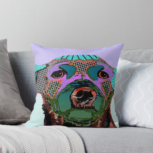 Item preview, Psychedelic Portrait Rescue Dog designed and sold by NancyMerkle.