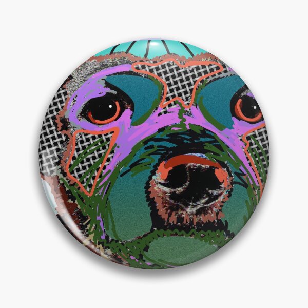 Item preview, Psychedelic Portrait Rescue Dog designed and sold by NancyMerkle.