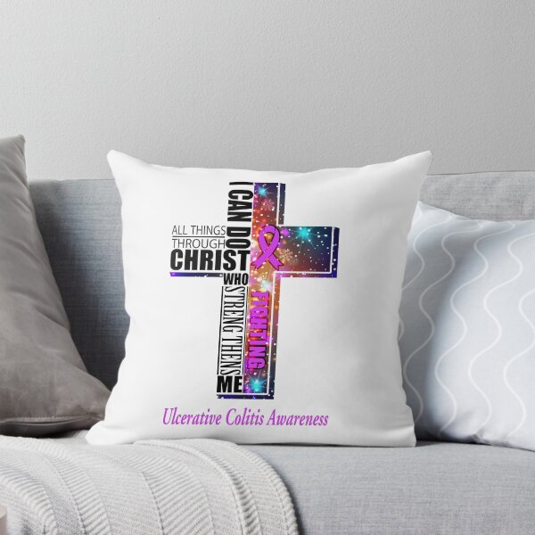Item preview, I Can Do All Things Through Christ Ulcerative Colitis Awareness designed and sold by Brad-FI.