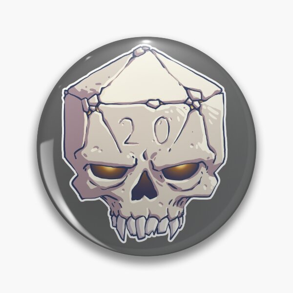 Item preview, 20 sided dice skull designed and sold by MageTowerMaps.