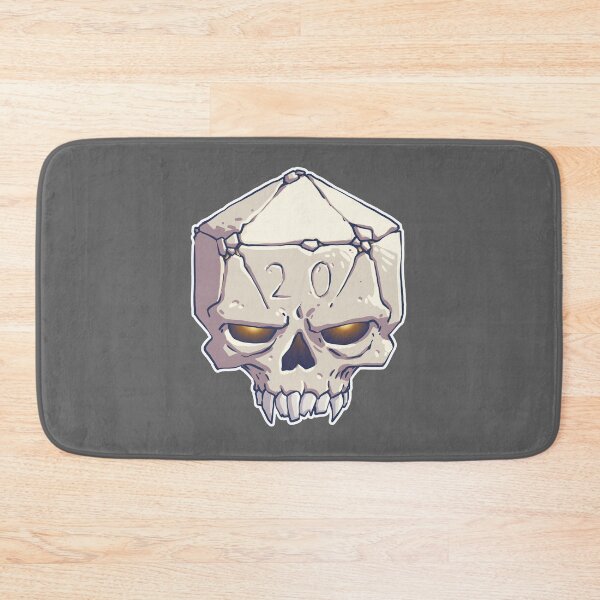 Item preview, 20 sided dice skull designed and sold by MageTowerMaps.
