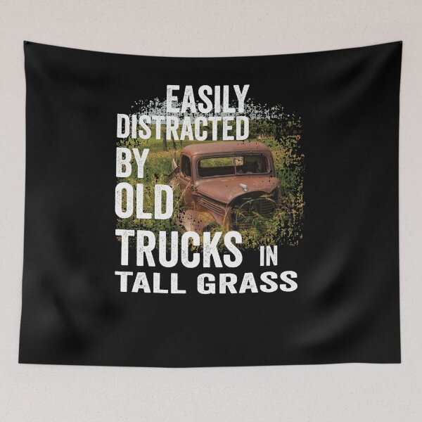Item preview,  Vintage fun; Easily distracted by trucks in tall grass designed and sold by Department61.