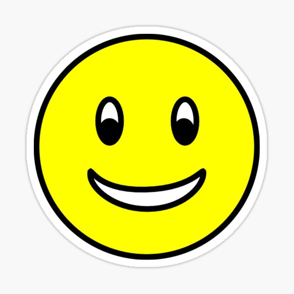 Deco Stickers Smile Smiley Faces coloured 10x Sticker Smiley Evil 10cm 