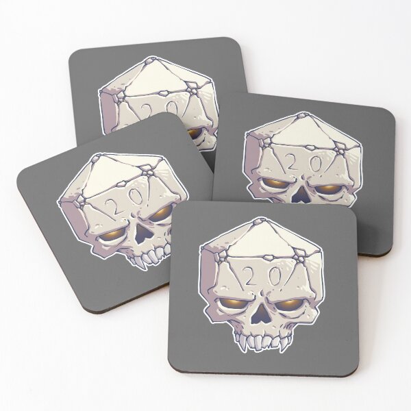 Item preview, 20 sided dice skull designed and sold by MageTowerMaps.