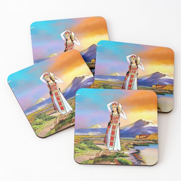 Item preview, The Masis Ararat Lady Armenia designed and sold by doniainart.