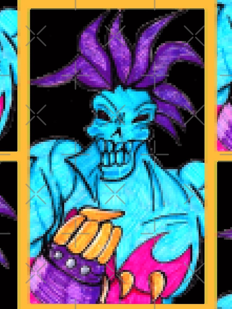 Thumbnail 3 of 3, Scarf, Lord Raptor In Pixels  designed and sold by PoesUnderstudy.