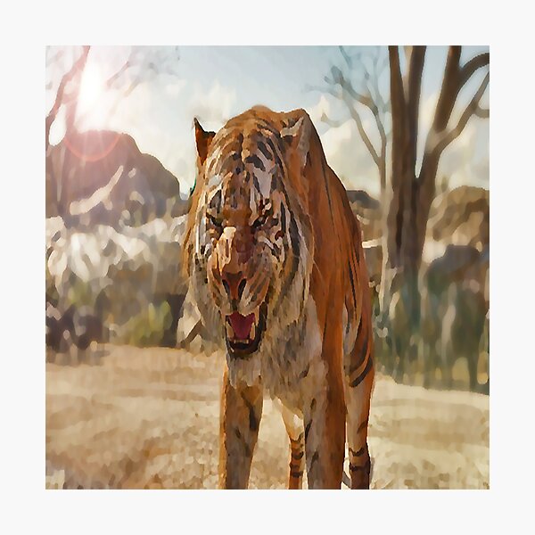 Hunted by a tiger Photographic Print