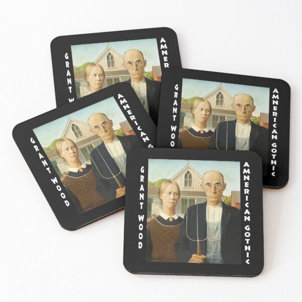 Item preview, Grant Wood - American Gothic designed and sold by FunWithChemo.