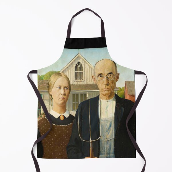 Item preview, Grant Wood - American Gothic designed and sold by FunWithChemo.
