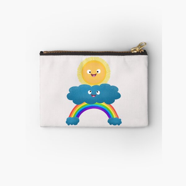 Item preview, Cute happy sun cloud rainbow cartoon designed and sold by FrogFactory.
