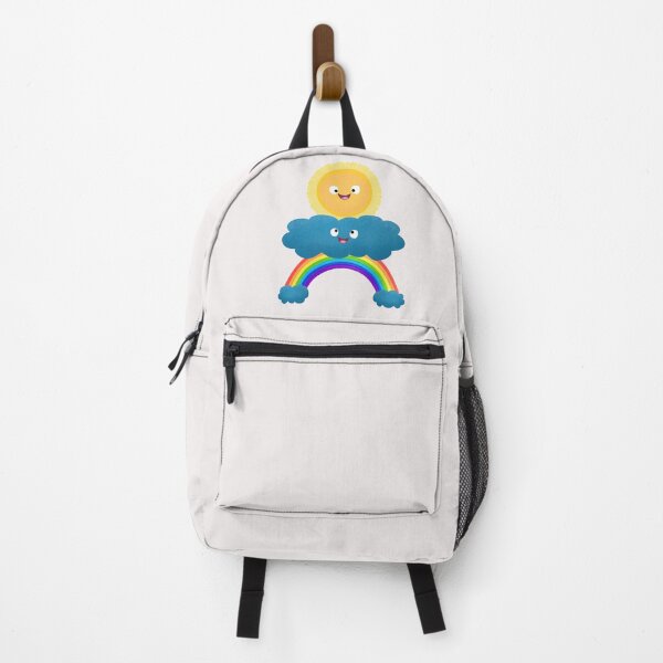 Item preview, Cute happy sun cloud rainbow cartoon designed and sold by FrogFactory.