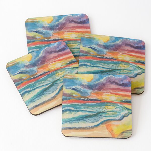 Item preview, Scenic Beach Ocean Watercolor Sunset  designed and sold by Deborah Camp.